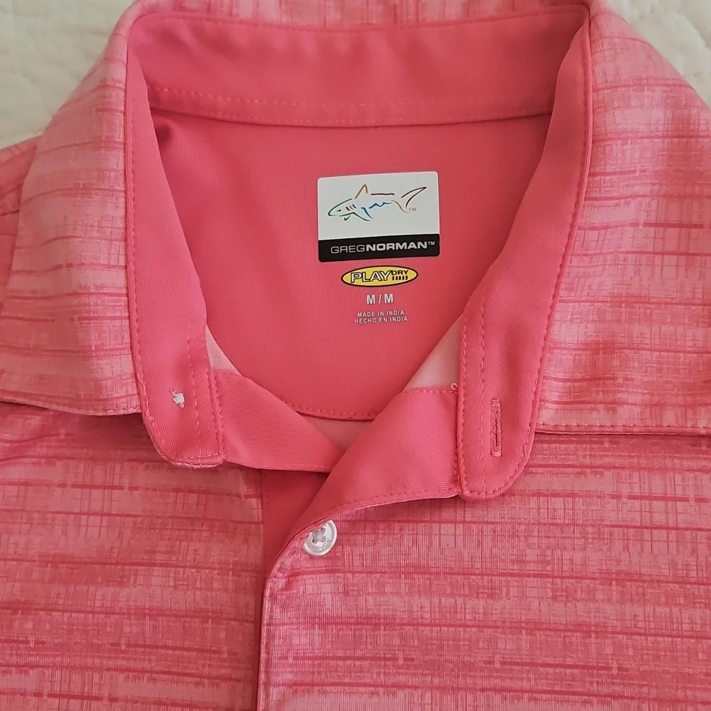 Greg Norman Play Dry Men's Polo Shirt Medium - Picture 2 of 9